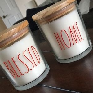 🆕🌲Rae Dunn Holiday Candles(2) BLESSED & HOME❤️